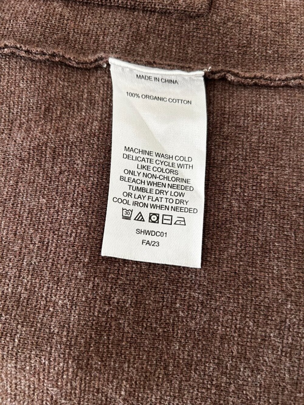 Quince 100% Organic Cotton Knit Blazer Heather Brown M - Picture 4 of 4